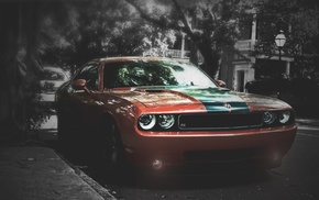 car, blurred, Dodge Challenger SRT