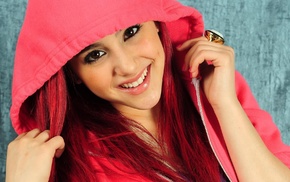 smiling, girl, redhead, Ariana Grande