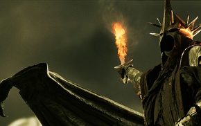 fire, Witchking of Angmar, Nazgl, The Lord of the Rings, sword
