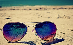 sunglasses, beach