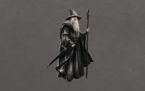 sword, artwork, The Lord of the Rings, wizard, Gandalf