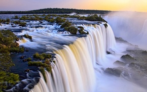 waterfall, nature, landscape