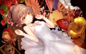 anime girls, dress