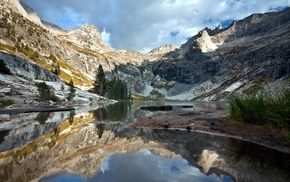 nature, reflection, landscape, mountain, lake