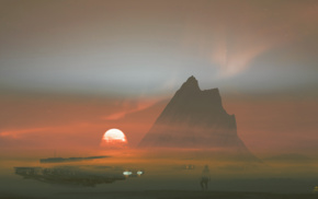 landscape, fantasy art