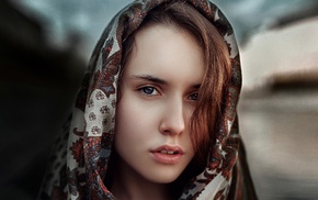 portrait, girl, face
