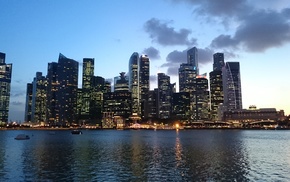 city, Singapore, Asia, cityscape