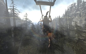 Tomb Raider, video games, triple screen, Eyefinity