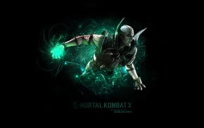 Quan Chi, Mortal Kombat, Mortal Kombat X, simple background, video games