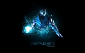 Mortal Kombat, Mortal Kombat X, video games, Sub, Zero, simple background