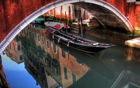 boat, reflection