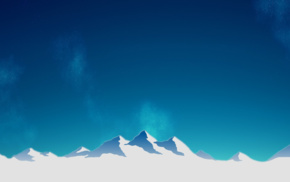 mountain, LoliLinus, OS, simple background