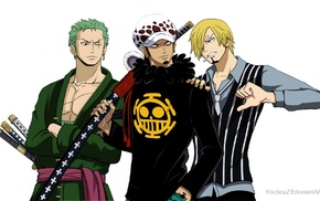 Sanji, Roronoa Zoro, Trafalgar Law, One Piece