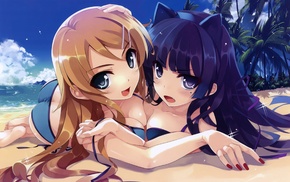 Gokou Ruri, beach, bikini, anime girls