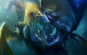 fantasy art, dragon