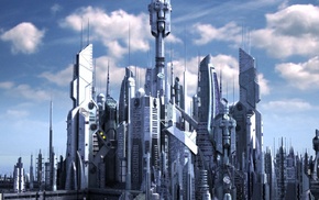 science fiction, Stargate Atlantis, skyscraper