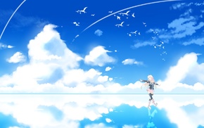 clouds, Vocaloid, anime girls, IA Vocaloid