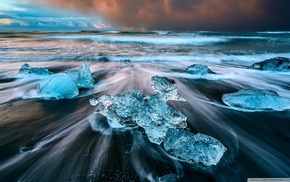 Iceland, ice, beach
