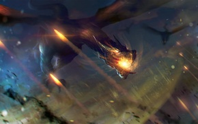 fantasy art, dragon