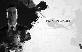 James Moriarty, quote, Sherlock, map, monochrome