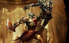 Kratos, video games, artwork
