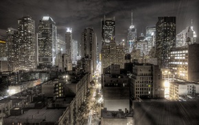 city, New York City, USA, digital art