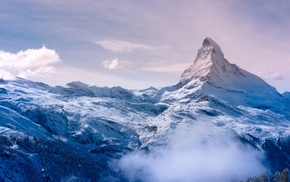 nature, snow, mountain, landscape