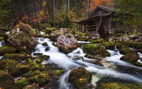 river, landscape, long exposure, nature