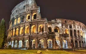 architecture, Colosseum, HDR