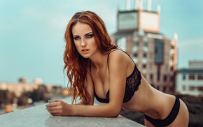 girl, lingerie, Georgiy Chernyadyev, redhead, model, Alla Berger