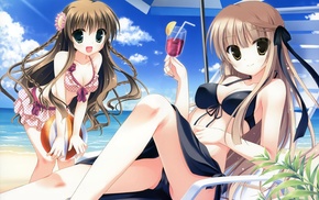 bikini, anime girls