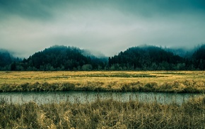 river, Oregon, nature, mountain