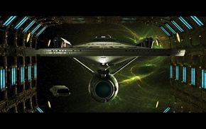 USS Enterprise spaceship, spaceship, Star Trek
