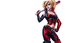 Harley Quinn, digital art, Joker, DC Comics, Batman