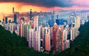 cityscape, building, Hong Kong