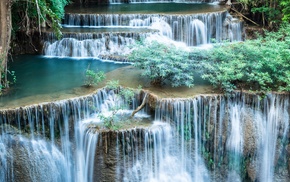 nature, waterfall, landscape