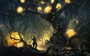 fantasy art, forest