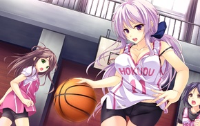 anime girls, basketball