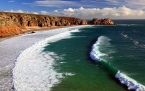 sea, landscape, nature, beach