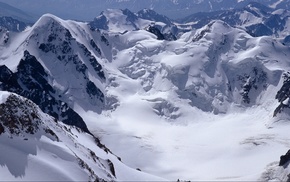 snow, landscape, mountain, nature