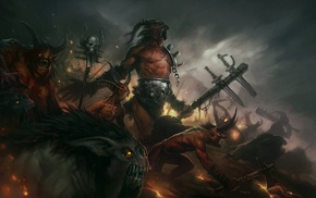 Diablo, digital art, fantasy art, Diablo III, video games