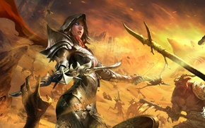 Diablo, video games, fantasy art, digital art, Demon Hunter, Diablo III