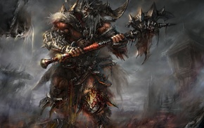 digital art, fantasy art, video games, Diablo, Diablo III