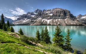 lake, nature, mountain, landscape