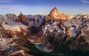 Andes, Argentina, mountain, sunrise, nature, Patagonia