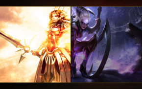 Leona, League of Legends, Diana, video games