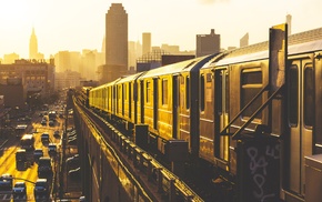 New York City, train