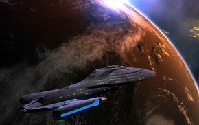 science fiction, USS Voyager, Star Trek