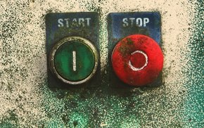 power buttons, start, stop, walls