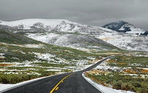 landscape, road